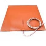 Silicone Heated Bed Heating Pad Flexible Waterproof 220x220mm PowerVoltage 220V/ 500 W for 3D Printer Parts hot bed