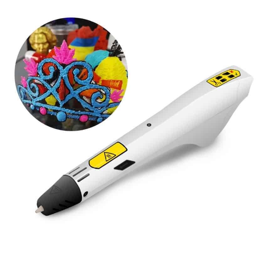 SKYBRIDGE 3D Pen Model for 3D Drawing, Craft and Modelling, Highly Durable Wear Resistance, 185x29x43 mm (White)