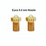 5 pcs E3D V5 V6 Nozzle M6 threaded 3D Printer Accessories Full Metal 0.4mm for 1.75mm filament