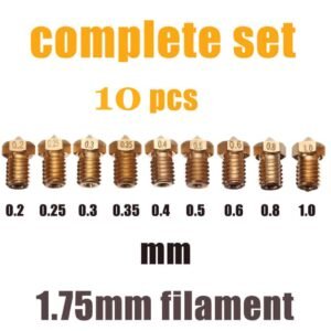 10 pcs MIX E3D V5 V6 Nozzle M6 threaded