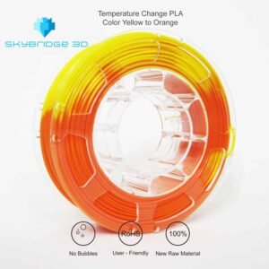 SKYBRIDGE 3D PLA Color Change Yellow to Orange – 1kg Filament 1.75mm for 3D Printing